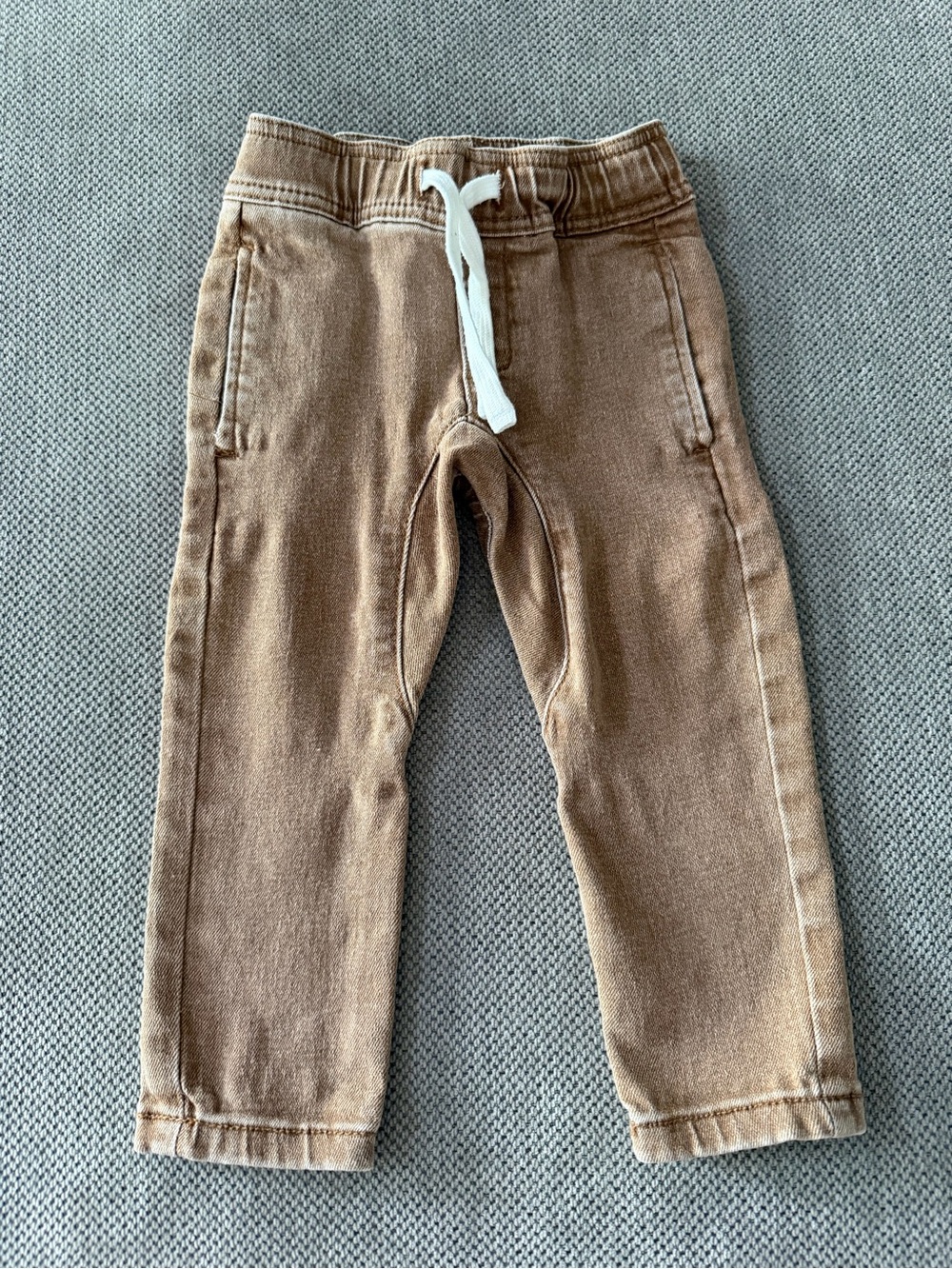 Olive + Scout Tan Pull On Jogger Pants 18-24M